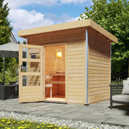 Zeige Details für Karibu 38 mm Saunahaus Norge Bild von Karibu 38 mm Saunahaus Norge