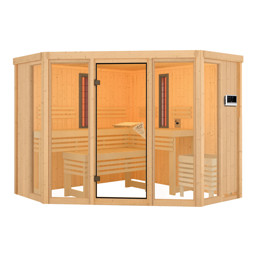 Zeige Details für Karibu 68 mm Multifunktions Sauna Asta Bild von Karibu 68 mm Multifunktions Sauna Asta