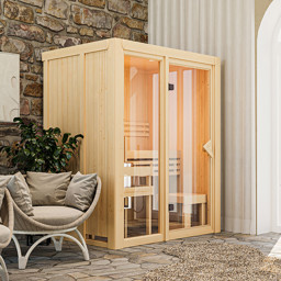 Bild von Karibu 68 mm System Sauna Avari