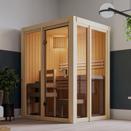 Zeige Details für Karibu 68 mm System Sauna Irava Bild von Karibu 68 mm System Sauna Irava