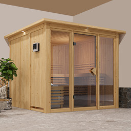 Zeige Details für Karibu 68 mm System Sauna Askja Bild von Karibu 68 mm System Sauna Askja