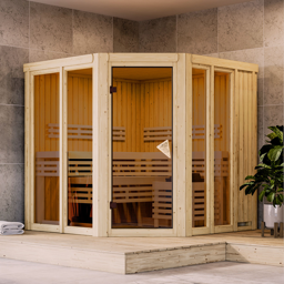 Zeige Details für Karibu 68 mm System Sauna Airi Bild von Karibu 68 mm System Sauna Airi