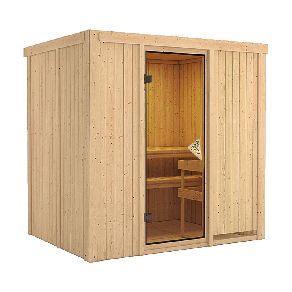 Bild von Karibu 68 mm System Sauna Bodin