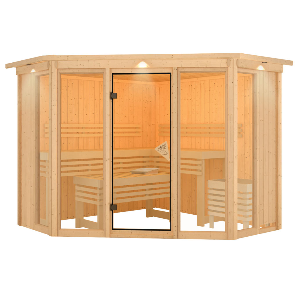 Bild von Karibu 68 mm System Sauna Lana