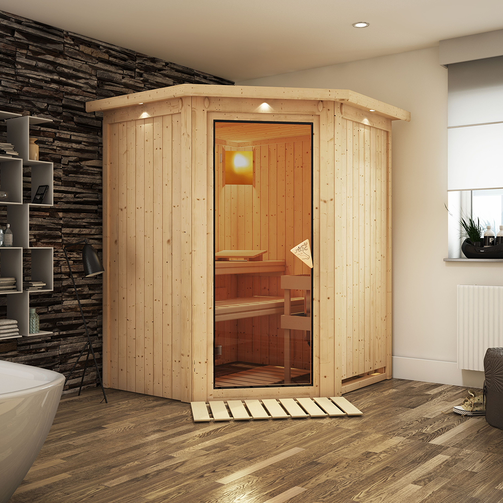 Bild von Karibu 68 mm System Sauna Larin