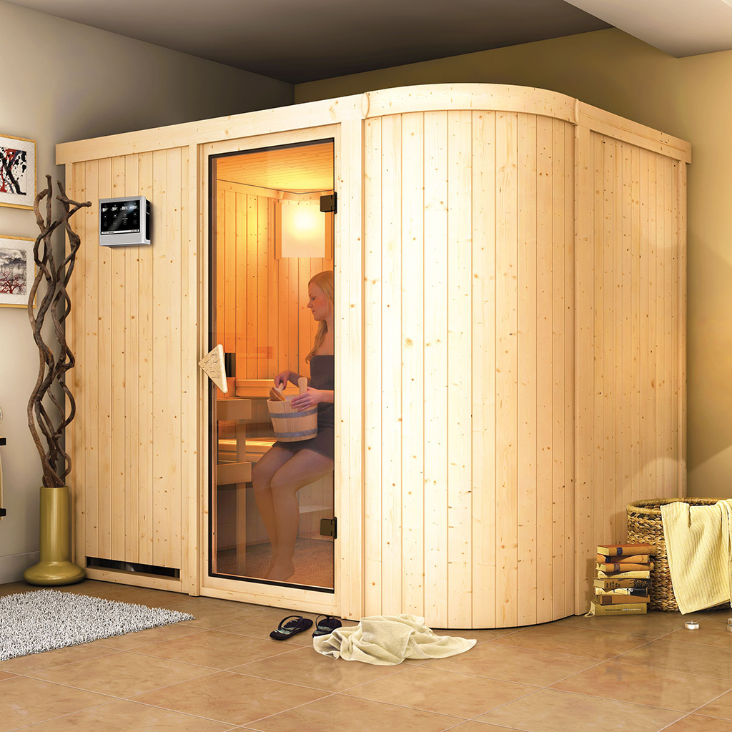 Bild von Karibu 68 mm System Sauna Titania 4