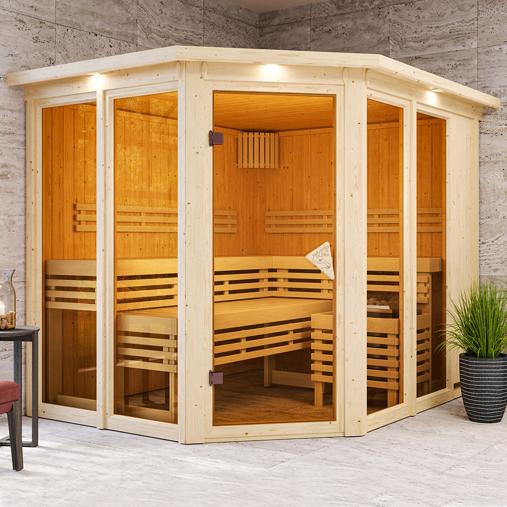 Bild von Karibu 68 mm System Sauna Ainur