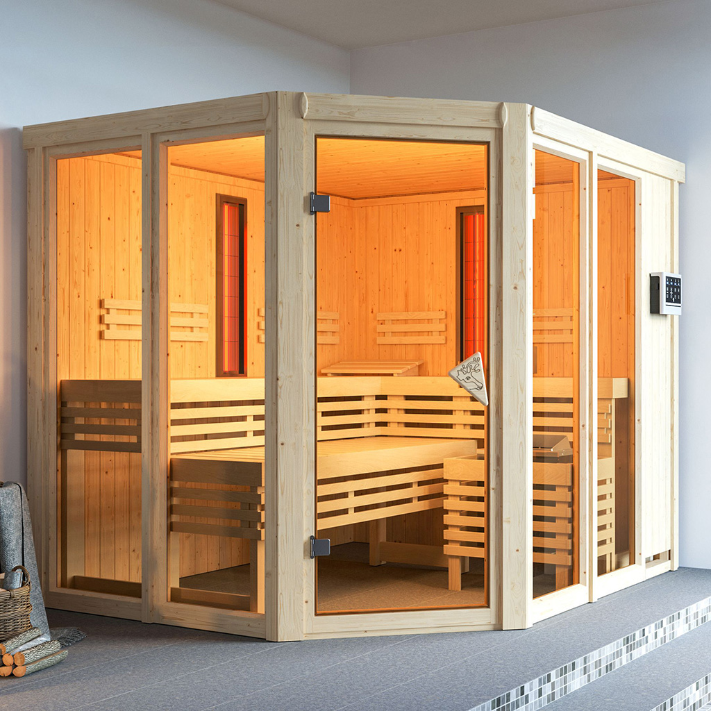 Bild von Karibu 68 mm Multifunktions Sauna Ava