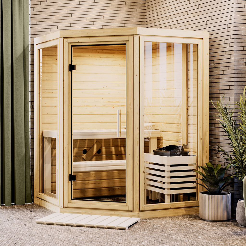 Bild für Kategorie Karibu Massiv Sauna Yuma